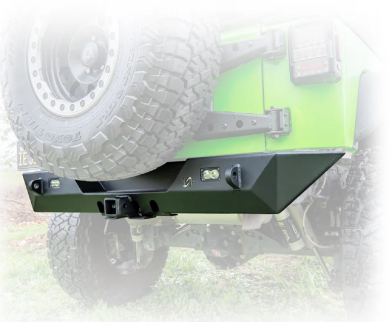 Jeep JK Bumper - Rear - TURN Offroad - with Hitch and Lights - `07-`18 Jeep JK Bumper - Rear - TURN Offroad - with Hitch and Lights - `07-`18